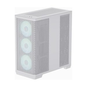 APNX C1-R Tempered Glass White Mid-Tower ATX Gaming Chassis