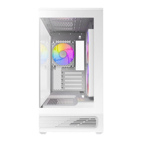 Antec C2M ARGB White Panoramic Tempered Glass Micro-ATX Gaming Chassis 5 Antec C2M ARGB White Panoramic Tempered Glass Micro-ATX Gaming Chassis