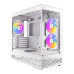 Antec C2M ARGB White Panoramic Tempered Glass Micro-ATX Gaming Chassis