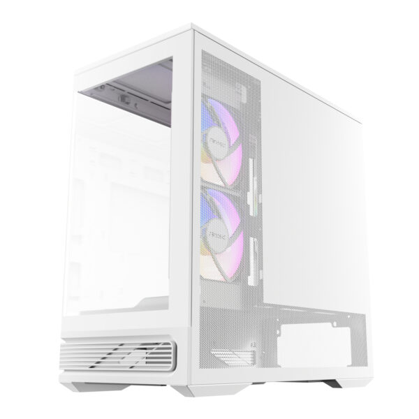 Antec C2M ARGB White Panoramic Tempered Glass Micro-ATX Gaming Chassis 4 Antec C2M ARGB White Panoramic Tempered Glass Micro-ATX Gaming Chassis