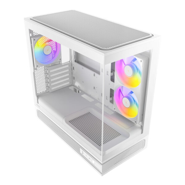 Antec C2M ARGB White Panoramic Tempered Glass Micro-ATX Gaming Chassis 2 Antec C2M ARGB White Panoramic Tempered Glass Micro-ATX Gaming Chassis