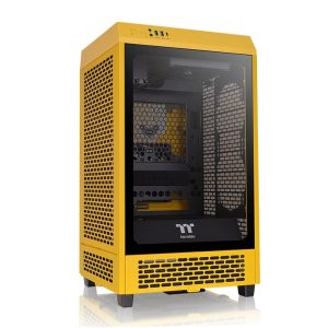 Thermaltake The Tower 200 Bumblebee Mini-ITX Tempered Glass Mini Tower Gaming Chassis