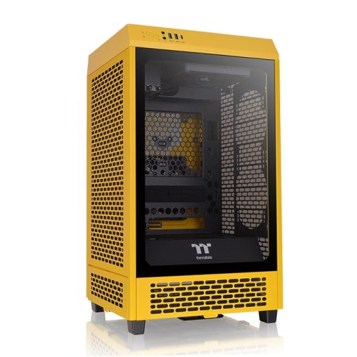 Thermaltake The Tower 200 Bumblebee Mini-ITX Tempered Glass Mini Tower Gaming Chassis