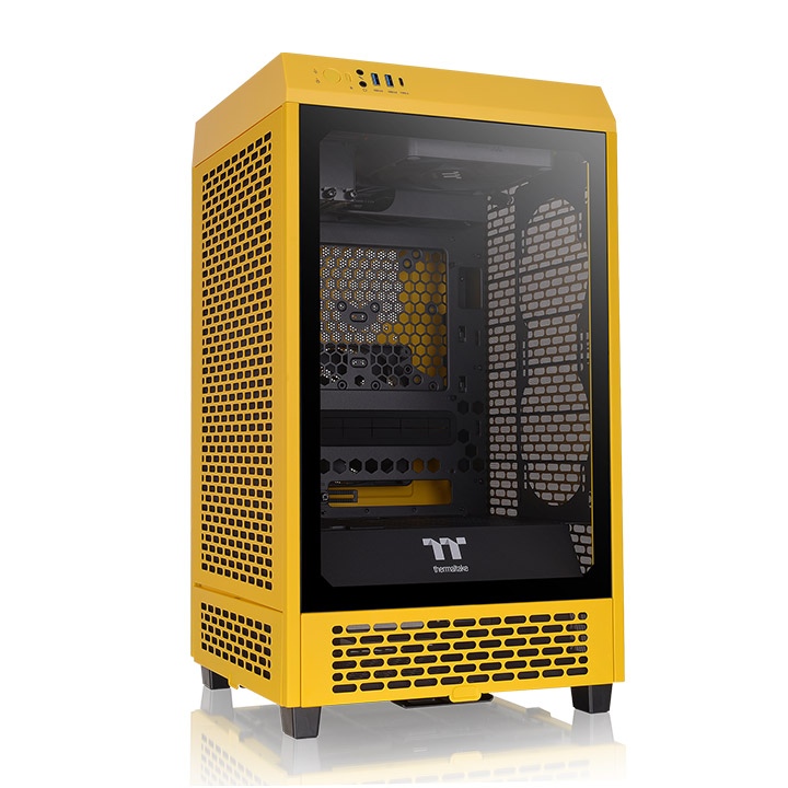 Thermaltake The Tower 200 Bumblebee Mini-ITX Tempered Glass Mini Tower Gaming Chassis 1 Thermaltake The Tower 200 Bumblebee Mini-ITX Tempered Glass Mini Tower Gaming Chassis