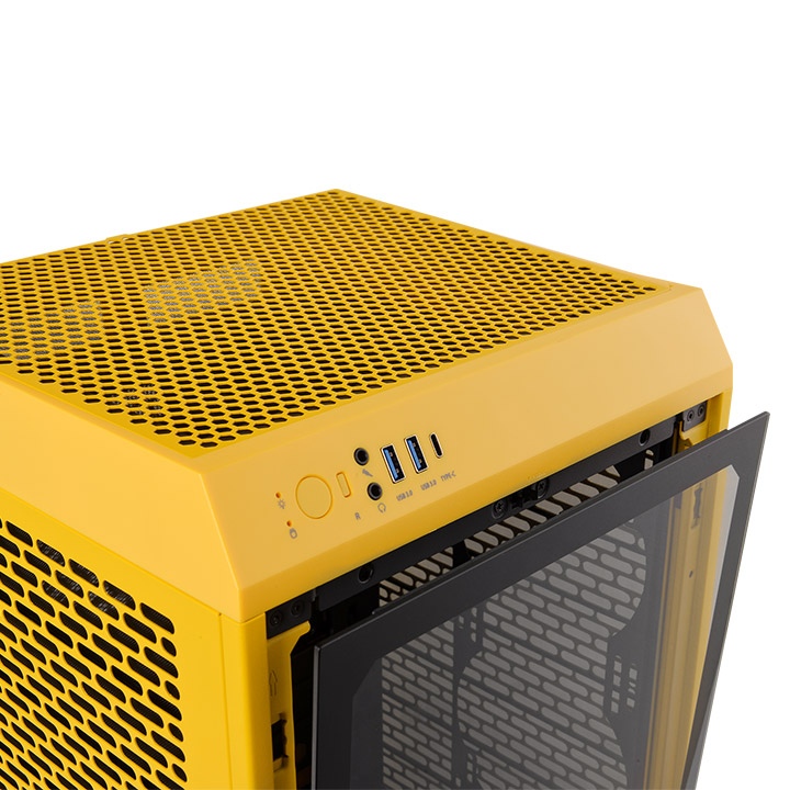 Thermaltake The Tower 200 Bumblebee Mini-ITX Tempered Glass Mini Tower Gaming Chassis 6 Thermaltake The Tower 200 Bumblebee Mini-ITX Tempered Glass Mini Tower Gaming Chassis