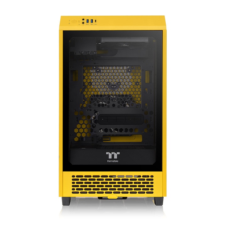 Thermaltake The Tower 200 Bumblebee Mini-ITX Tempered Glass Mini Tower Gaming Chassis 3 Thermaltake The Tower 200 Bumblebee Mini-ITX Tempered Glass Mini Tower Gaming Chassis
