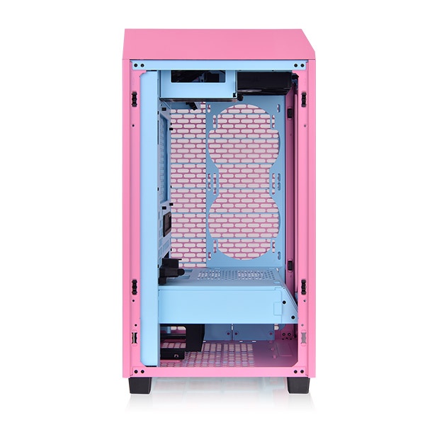Thermaltake The Tower 200 Bubble Pink Mini-ITX Tempered Glass Mini Tower Gaming Chassis 3 Thermaltake The Tower 200 Bubble Pink Mini-ITX Tempered Glass Mini Tower Gaming Chassis