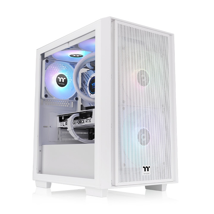 Thermaltake Versa H16 TG ARGB Snow Micro-ATX Tempered Glass Micro Tower Gaming Chassis 2 Thermaltake Versa H16 TG ARGB Snow Micro-ATX Tempered Glass Micro Tower Gaming Chassis
