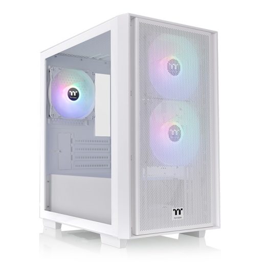 Thermaltake Versa H16 TG ARGB Snow Micro-ATX Tempered Glass Micro Tower Gaming Chassis