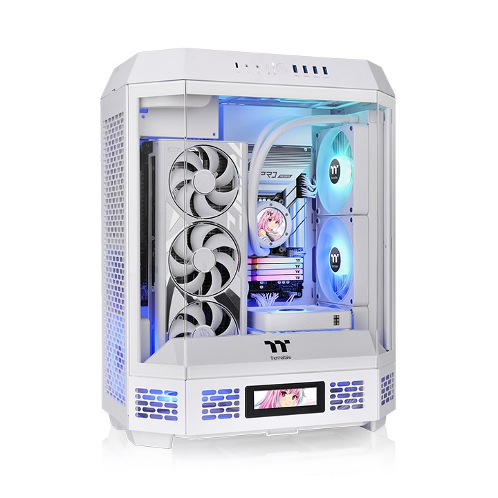 Thermaltake The Tower 600 Snow ATX Tempered Glass Mid Tower Gaming Chassis 2 Thermaltake The Tower 600 Snow ATX Tempered Glass Mid Tower Gaming Chassis