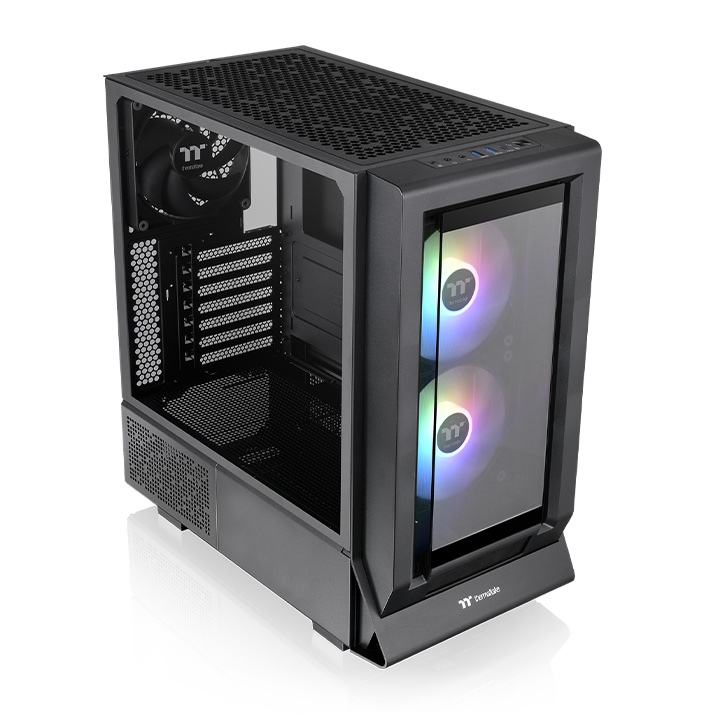 Thermaltake Ceres 350 MX Black E-ATX Tempered Glass Mid Tower Gaming Chassis 2 Thermaltake Ceres 350 MX Black E-ATX Tempered Glass Mid Tower Gaming Chassis