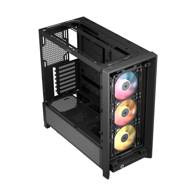 CORSAIR FRAME 4000D RS ARGB Modular High-Airflow Tempered Glass Black Mid-Tower ATX Gaming Chassis 2 CORSAIR FRAME 4000D RS ARGB Modular High-Airflow Tempered Glass Black Mid-Tower ATX Gaming Chassis