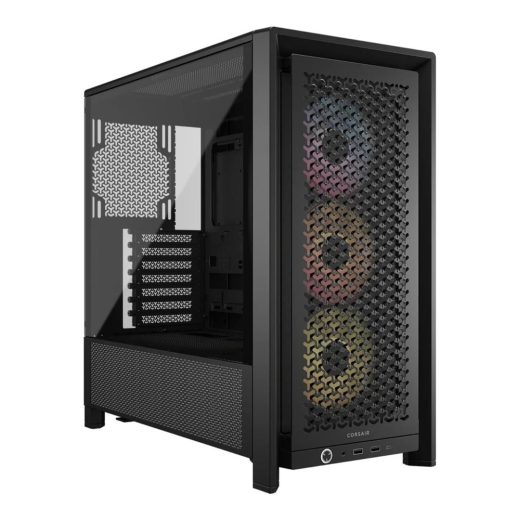 CORSAIR FRAME 4000D RS ARGB Modular High-Airflow Tempered Glass Black Mid-Tower ATX Gaming Chassis