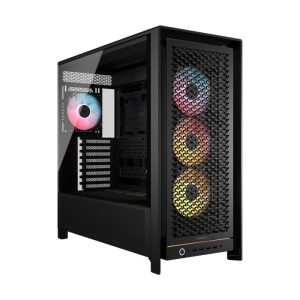CORSAIR FRAME 5000D RS ARGB High-Airflow Tempered Glass Black Mid-Tower ATX Gaming Chassis