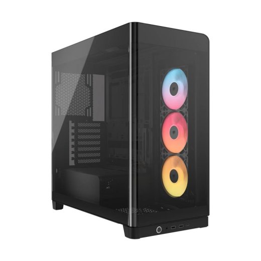CORSAIR FRAME 4500X RS-R ARGB Panoramic Tempered Glass Black Mid-Tower ATX Gaming Chassis