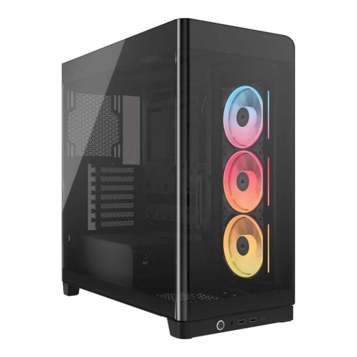 CORSAIR FRAME 4500X LX-R RGB iCUE LINK Panoramic Tempered Glass Black Mid-Tower ATX Gaming Chassis