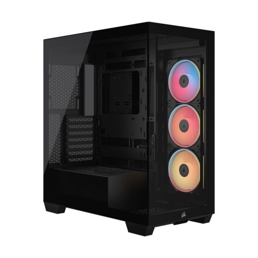 CORSAIR 3500X LX-R RGB iCUE LINK Tempered Glass Black Mid-Tower ATX Gaming Chassis