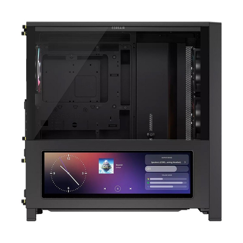 CORSAIR FRAME 4000D LCD RS ARGB Premium Tempered Glass Black Mid-Tower ATX Gaming Chassis 2 CORSAIR FRAME 4000D LCD RS ARGB Premium Tempered Glass Black Mid-Tower ATX Gaming Chassis