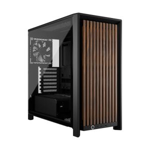 CORSAIR FRAME 4000D WOOD RS Modular Tempered Glass Black/Walnut Mid-Tower ATX Gaming Chassis