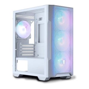 MSI MAG FORGE M100R White Micro-ATX Tempered Glass Mini Tower Gaming Chassis