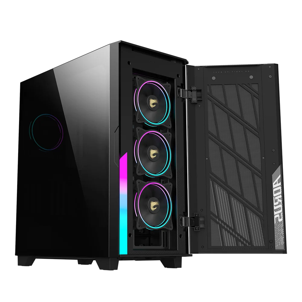 Gigabyte AORUS C500 GLASS Black E-ATX Tempered Glass Mid-Tower Gaming Chassis 3 Gigabyte AORUS C500 GLASS Black E-ATX Tempered Glass Mid-Tower Gaming Chassis