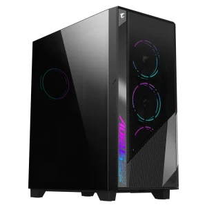 Gigabyte AORUS C500 GLASS Black E-ATX Tempered Glass Mid-Tower Gaming Chassis