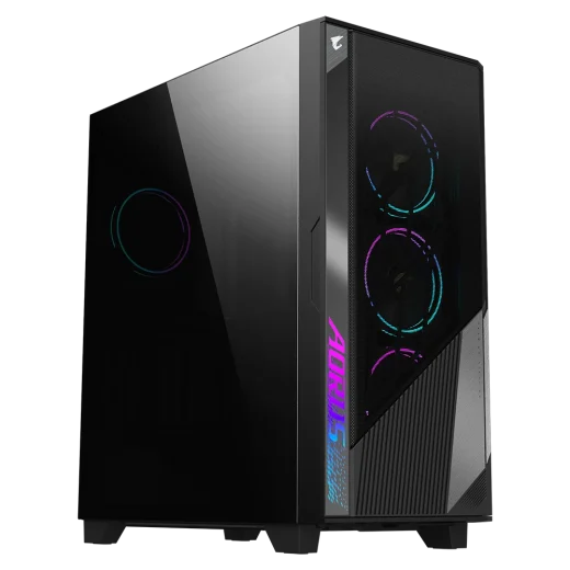 Gigabyte AORUS C500 GLASS Black E-ATX Tempered Glass Mid-Tower Gaming Chassis