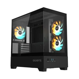 Gigabyte C201 PANORAMIC Black Micro-ATX Tempered Glass Panoramic Gaming Chassis