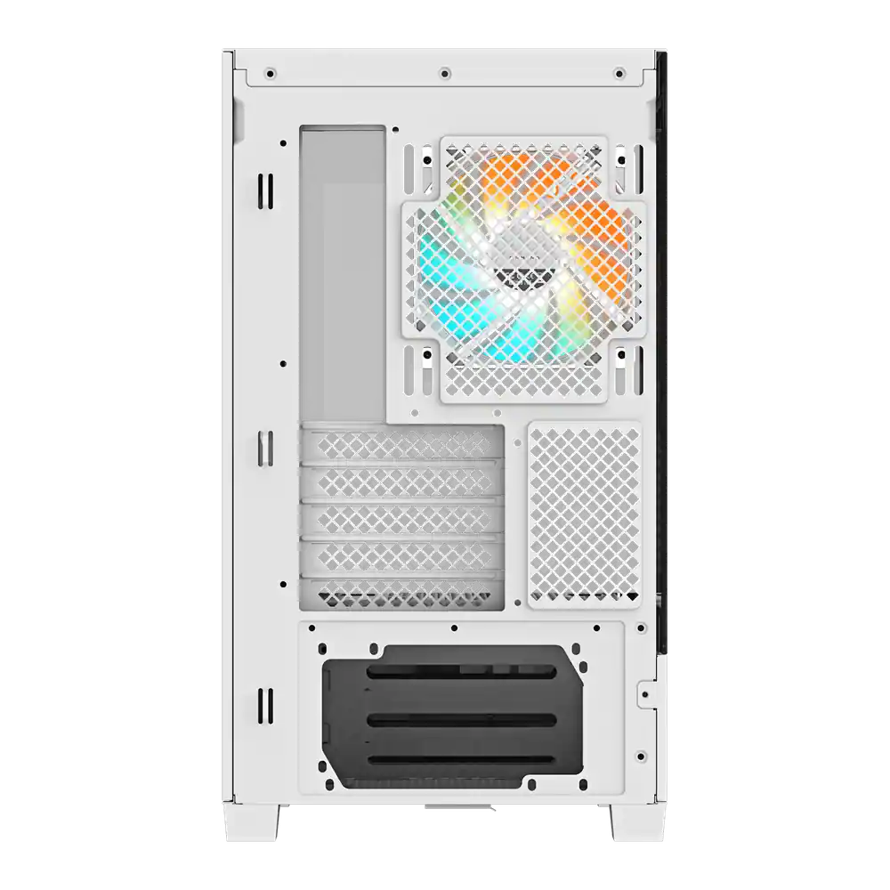 Gigabyte C201 PANORAMIC ICE White Micro-ATX Tempered Glass Panoramic Gaming Chassis 5 Gigabyte C201 PANORAMIC ICE White Micro-ATX Tempered Glass Panoramic Gaming Chassis