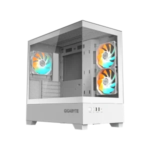 Gigabyte C201 PANORAMIC ICE White Micro-ATX Tempered Glass Panoramic Gaming Chassis