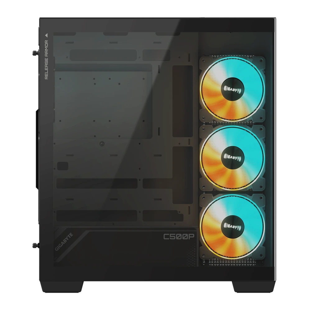 Gigabyte C500 PANORAMIC STEALTH Black ATX Tempered Glass Mid-Tower Gaming Chassis 3 Gigabyte C500 PANORAMIC STEALTH Black ATX Tempered Glass Mid-Tower Gaming Chassis