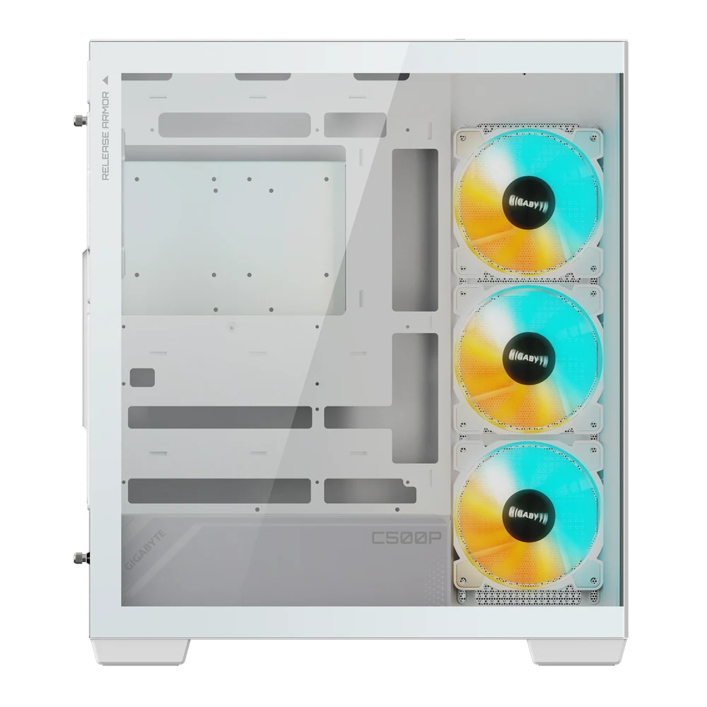 Gigabyte C500 PANORAMIC STEALTH ICE White ATX Tempered Glass Mid-Tower Gaming Chassis 4 Gigabyte C500 PANORAMIC STEALTH ICE White ATX Tempered Glass Mid-Tower Gaming Chassis