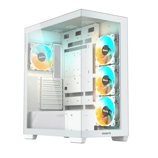 Gigabyte C500 PANORAMIC STEALTH ICE White ATX Tempered Glass Mid-Tower Gaming Chassis