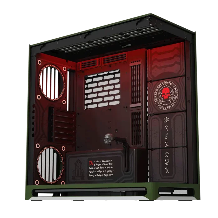 HAVN HS 420 DOOM: The Dark Ages Limited Edition Panoramic Tempered Glass Mid-Tower E-ATX Gaming Chassis 3 HAVN HS 420 DOOM: The Dark Ages Limited Edition Panoramic Tempered Glass Mid-Tower E-ATX Gaming Chassis
