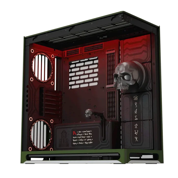 HAVN HS 420 DOOM: The Dark Ages Limited Edition Panoramic Tempered Glass Mid-Tower E-ATX Gaming Chassis 4 HAVN HS 420 DOOM: The Dark Ages Limited Edition Panoramic Tempered Glass Mid-Tower E-ATX Gaming Chassis
