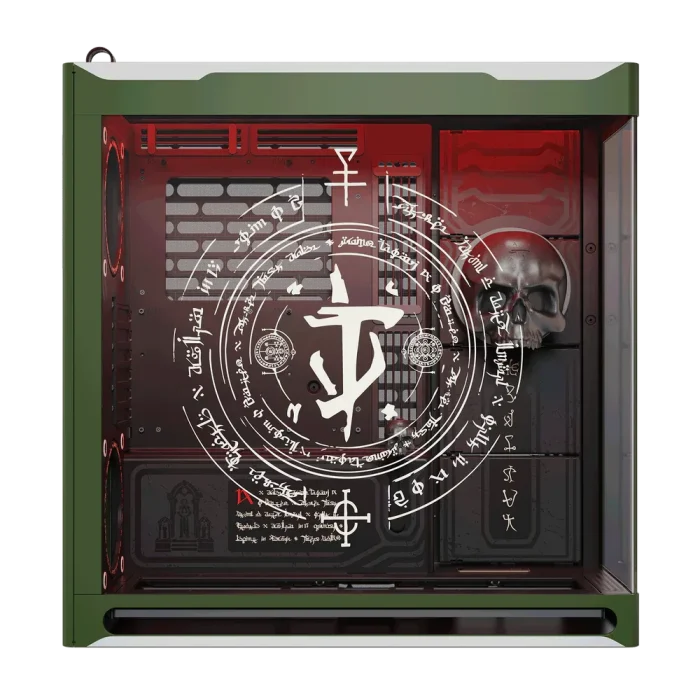 HAVN HS 420 DOOM: The Dark Ages Limited Edition Panoramic Tempered Glass Mid-Tower E-ATX Gaming Chassis 2 HAVN HS 420 DOOM: The Dark Ages Limited Edition Panoramic Tempered Glass Mid-Tower E-ATX Gaming Chassis