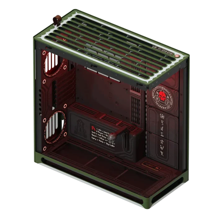 HAVN HS 420 DOOM: The Dark Ages Limited Edition Panoramic Tempered Glass Mid-Tower E-ATX Gaming Chassis 7 HAVN HS 420 DOOM: The Dark Ages Limited Edition Panoramic Tempered Glass Mid-Tower E-ATX Gaming Chassis