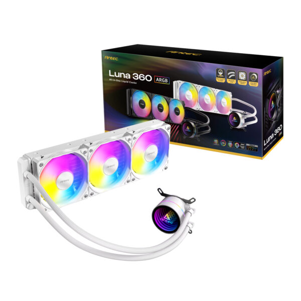 Antec LUNA 360 ARGB White AIO Liquid CPU Cooler 7 Antec LUNA 360 ARGB White AIO Liquid CPU Cooler