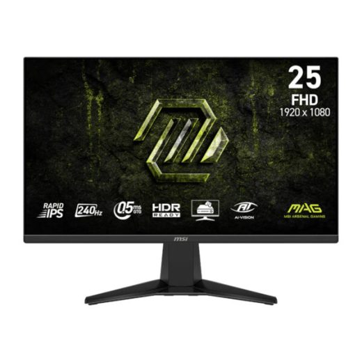 MSI MAG 255F X24 24.5" Full HD 240Hz Rapid IPS Gaming Monitor