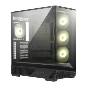 MSI MAG PANO 130R PZ Black ATX Panoramic Tempered Glass Mid-Tower Gaming Chassis
