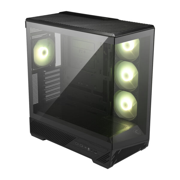 MSI MAG PANO 130R PZ Black ATX Panoramic Tempered Glass Mid-Tower Gaming Chassis 3 MSI MAG PANO 130R PZ Black ATX Panoramic Tempered Glass Mid-Tower Gaming Chassis