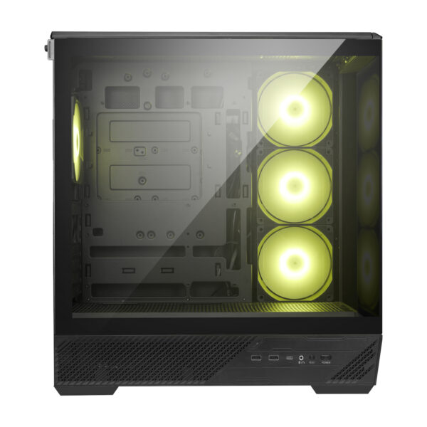 MSI MAG PANO 130R PZ Black ATX Panoramic Tempered Glass Mid-Tower Gaming Chassis 2 MSI MAG PANO 130R PZ Black ATX Panoramic Tempered Glass Mid-Tower Gaming Chassis