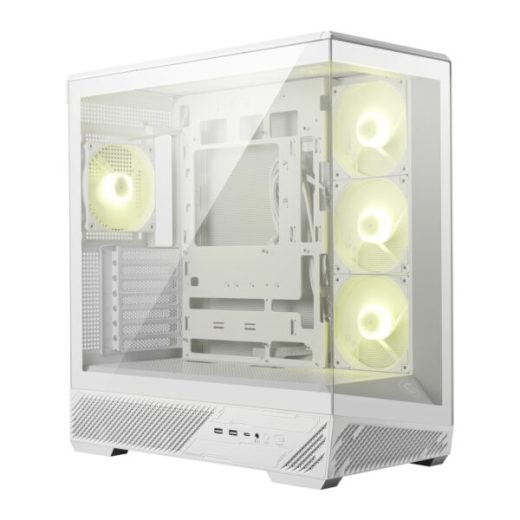 MSI MAG PANO 130R PZ White ATX Panoramic Tempered Glass Mid-Tower Gaming Chassis