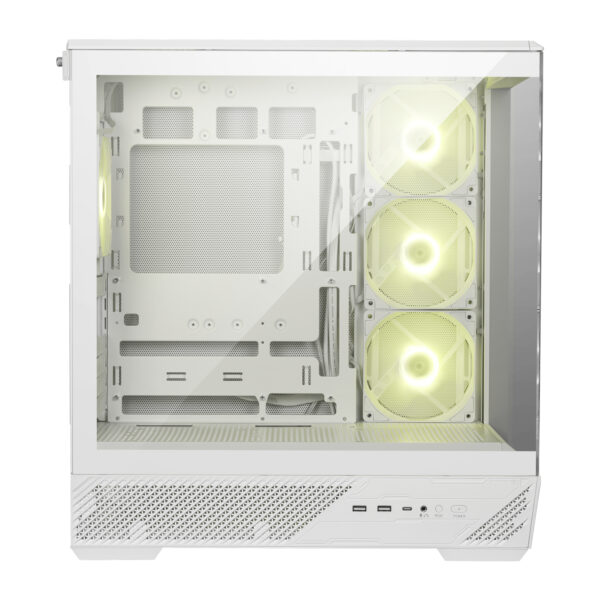 MSI MAG PANO 130R PZ White ATX Panoramic Tempered Glass Mid-Tower Gaming Chassis 4 MSI MAG PANO 130R PZ White ATX Panoramic Tempered Glass Mid-Tower Gaming Chassis