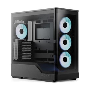Aerocool P500A Panoramic Tempered Glass Black Mid-Tower ATX Gaming Chassis