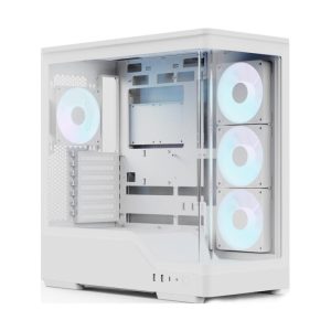 Aerocool P500A Panoramic Tempered Glass White Mid-Tower ATX Gaming Chassis