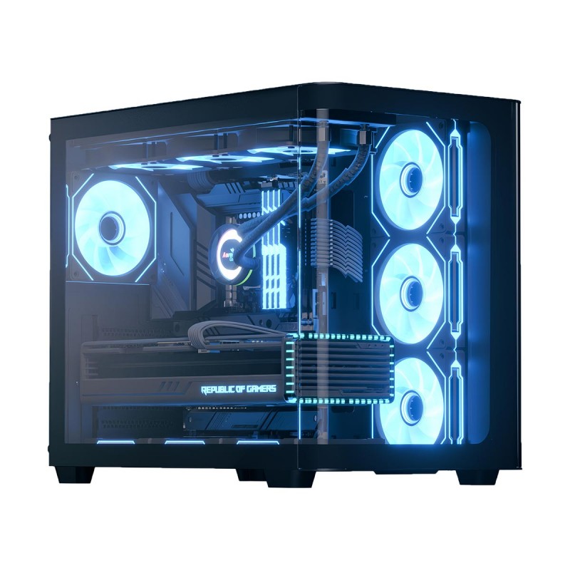 Aerocool P500C Tempered Glass Black Mid-Tower ATX Gaming Chassis 1 Aerocool P500C Tempered Glass Black Mid-Tower ATX Gaming Chassis
