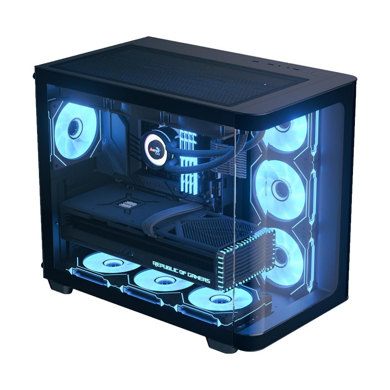 Aerocool P500C Tempered Glass Black Mid-Tower ATX Gaming Chassis 2 Aerocool P500C Tempered Glass Black Mid-Tower ATX Gaming Chassis