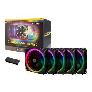 Antec PRIZM 120 ARGB 5+C 5-Pack 120mm PWM ARGB Fan Kit with Controller