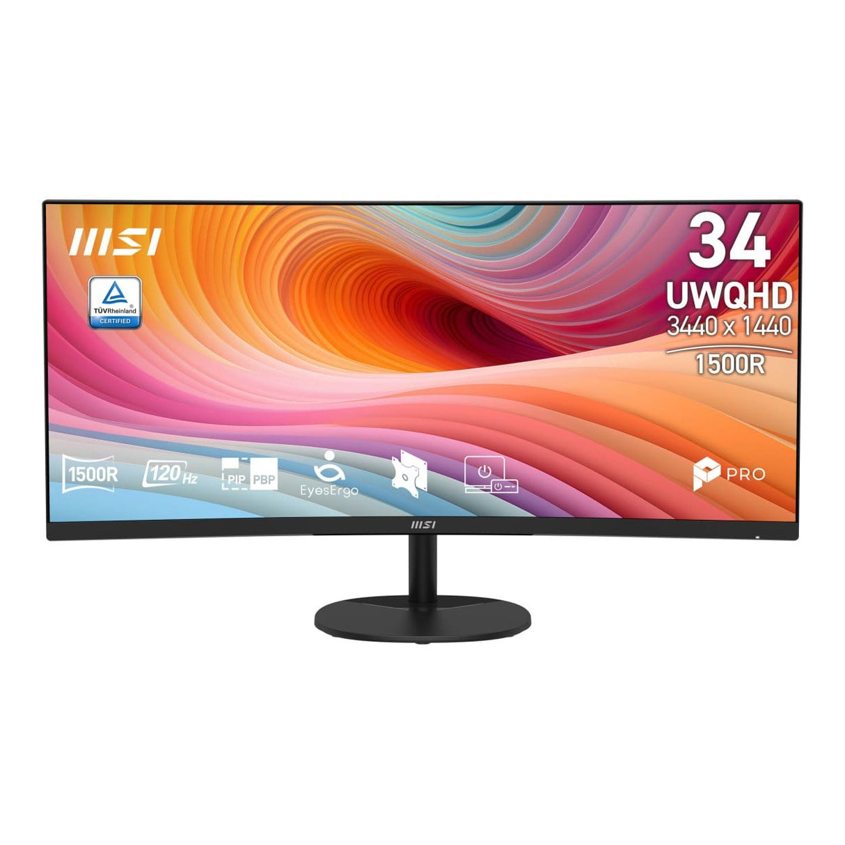 MSI PRO MP341CQ E12 34" UWQHD 120Hz Curved VA Business Monitor 1 MSI PRO MP341CQ E12 34" UWQHD 120Hz Curved VA Business Monitor